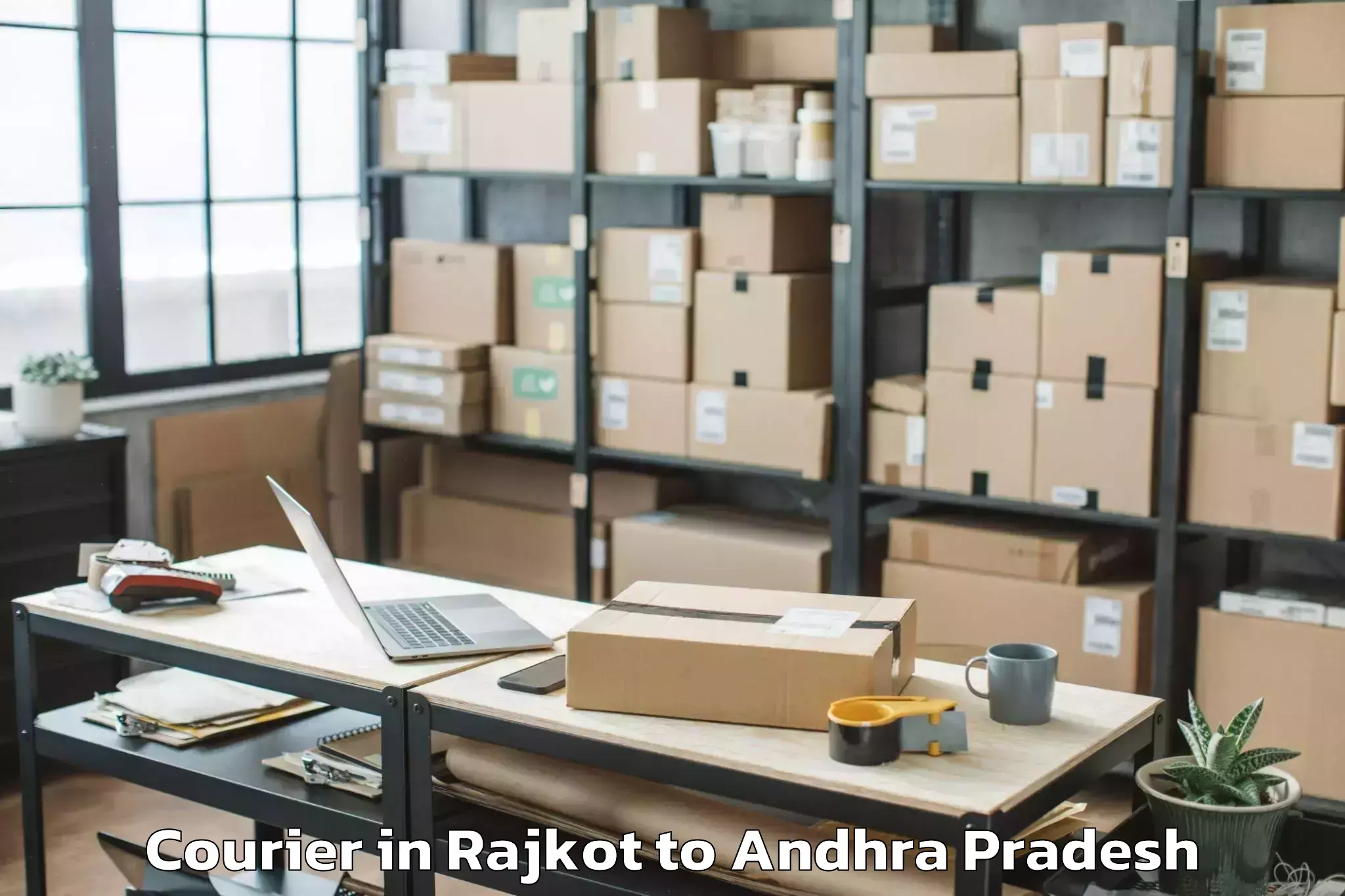 Discover Rajkot to Koduru Courier